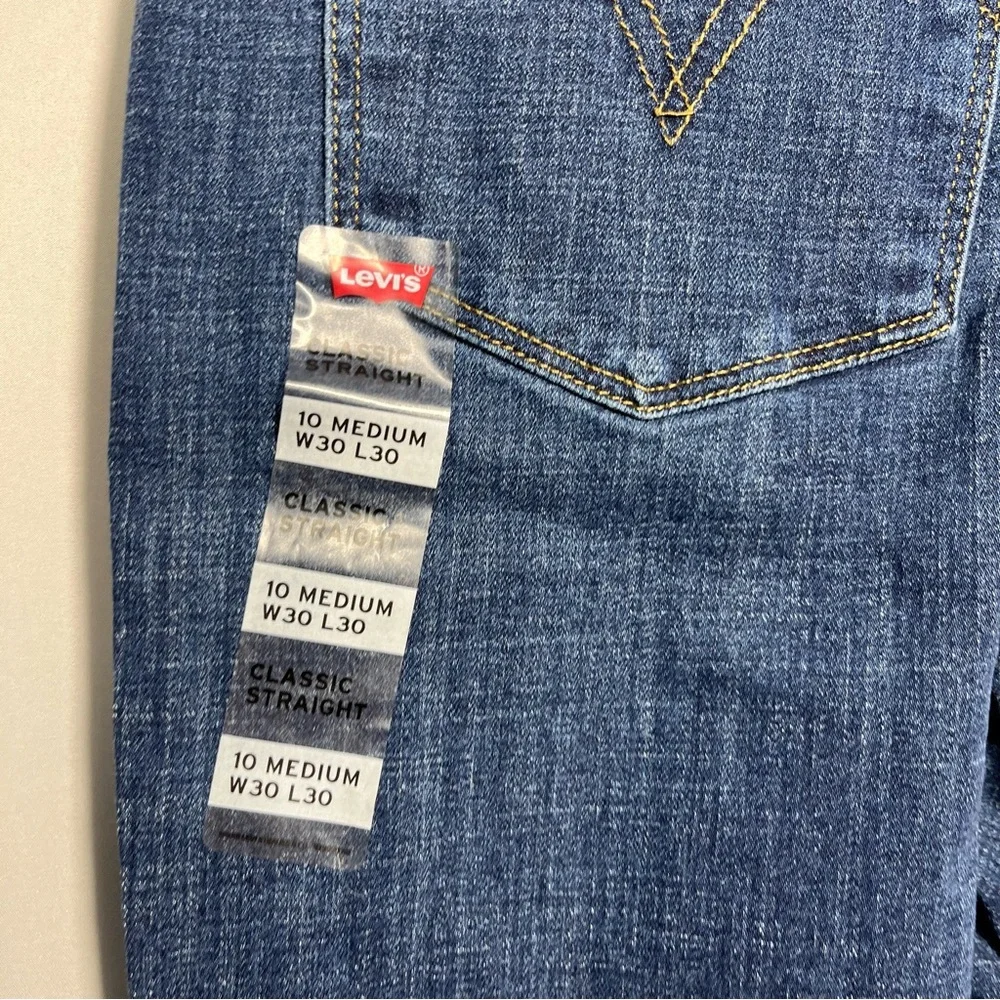 Women's Levi's Classic Straight-Leg Jeans Sz. 30x30 (10 M) - Picture 5 of 10
